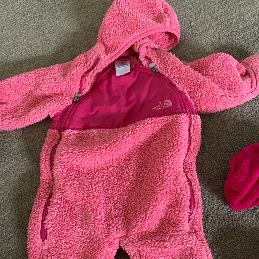 Northface baby girl bunting snowsuit
